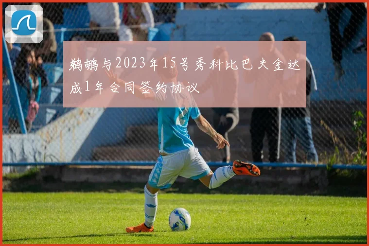 鹈鹕与2023年15号秀科比巴夫金达成1年合同签约协议